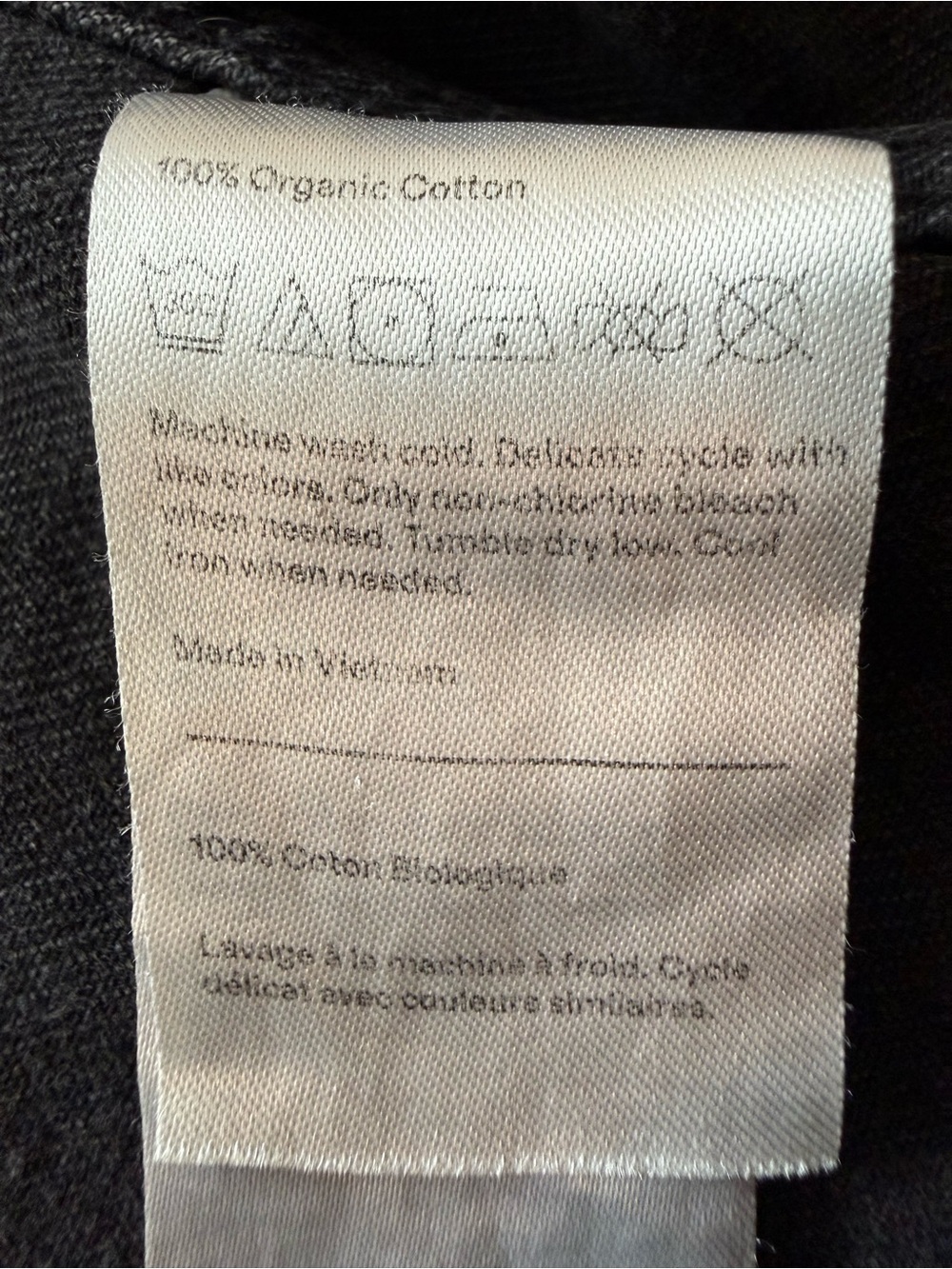 Quince Organic Cotton Denim Chore Jacket - Washed Black - Size L NWT - Picture 7 of 8
